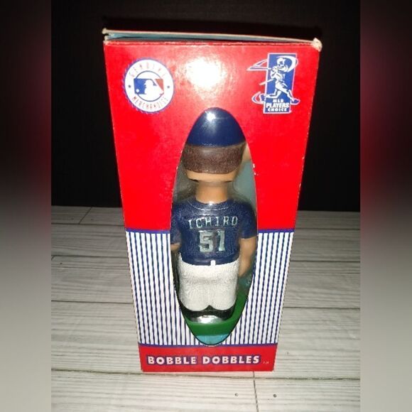 Ichiro Suzuki #51 MLB Seattle Mariners Bobble Head Doll 2001 Bobble Dobble - Picture 5 of 8